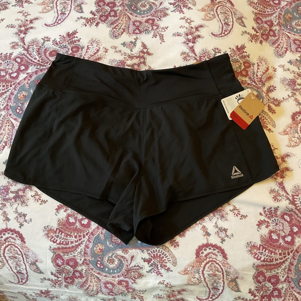 Reebok Women's Athletic Black Shorts slim fit